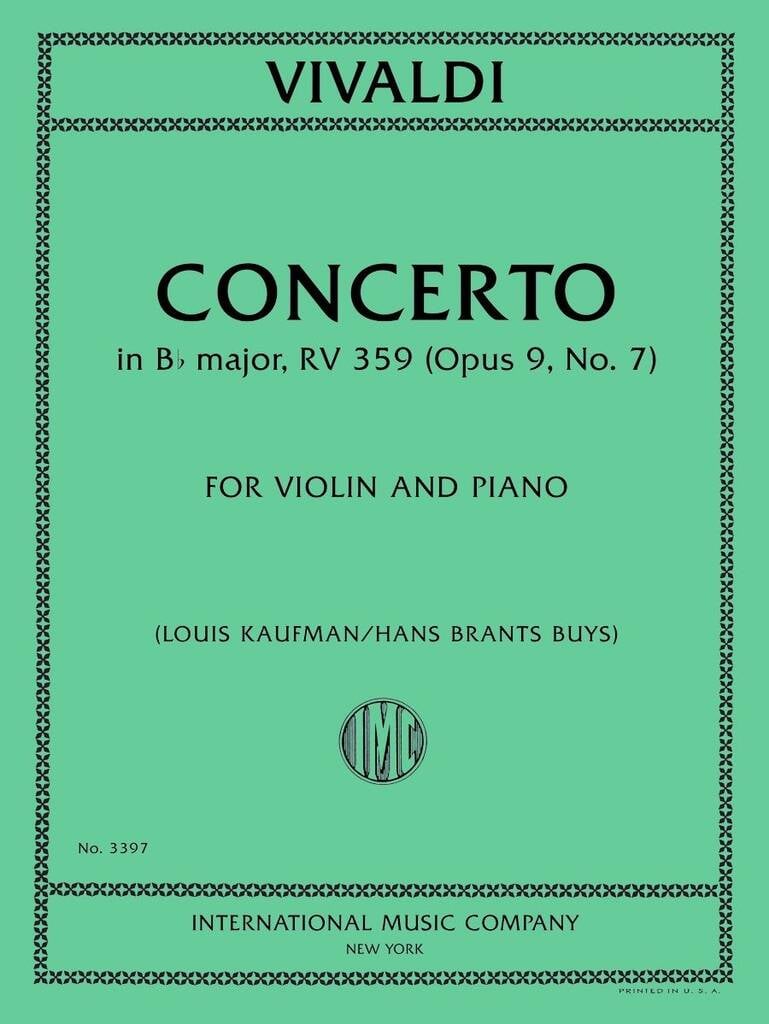 Concerto In Si Bem Op. 9 N. 7 (Rv 359)